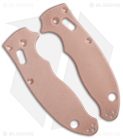 Flytanium Custom Copper Scales for Spyderco Manix 2 - Stonewash