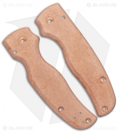 Flytanium Custom Copper Scales for Spyderco Shaman - Stonewash