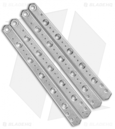 Flytanium Custom Titanium Scales for Kershaw Lucha Knife Balisong - Stonewash
