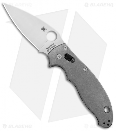 Flytanium Titanium Scales + Spyderco Manix 2 Knife (3.4" Satin)