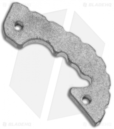 Flytanium Custom Titanium Backspacer for Spyderco Shaman - Stonewash