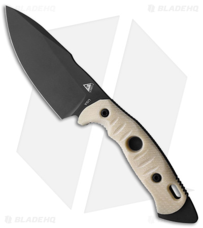 Fobos Knives Alaris 3V Fixed Blade Knife Ivory Paper Micarta (5