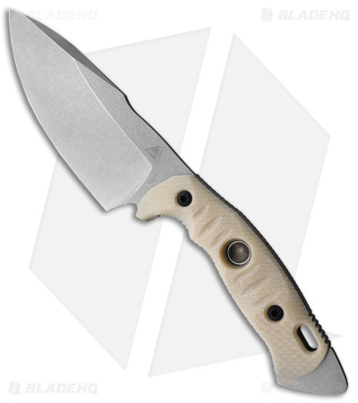 Fobos Knives Alaris 3V Fixed Blade Knife Ivory Paper Micarta (5