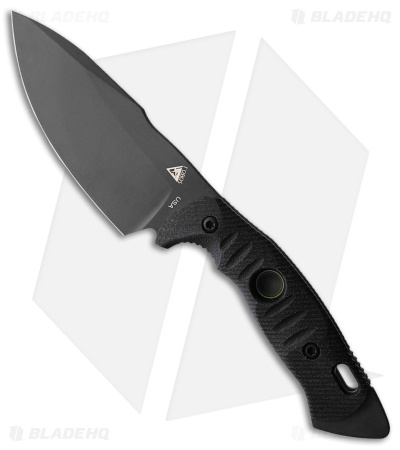 Fobos Knives Alaris 3V Fixed Blade Knife Black/Green Micarta (5" Black) *DISC*