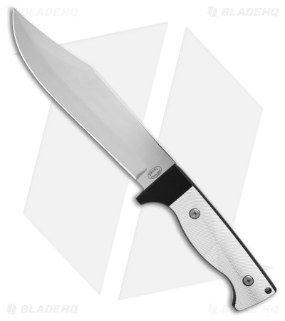 Frost Knight Guard II Fixed Blade Knife Black/Silver Aluminum (7" Mirror)