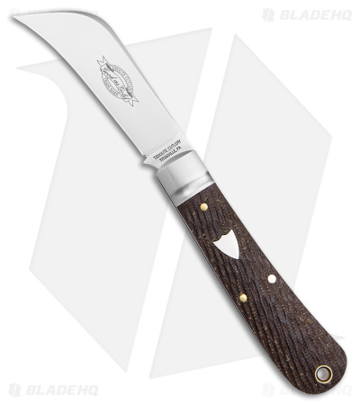 GEC #47 Harvester Pocket Knife OD Green Textured Micarta (3" Satin)