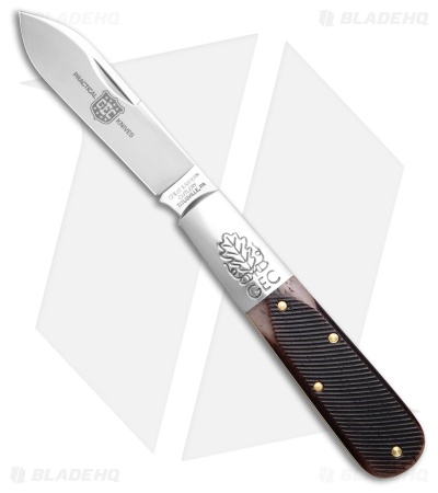 GEC #86 Boomtown Barlow Knife Classic Brown Sawcut Bone (3" Polish)