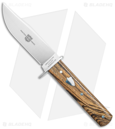 GEC H30121 Hunter Fixed Blade Knife Bocote Wood (3.9" Satin)