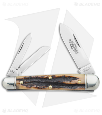 GEC #59 Northfield UN-X-LD Folder Knife Sambar Stag (2" Polished)