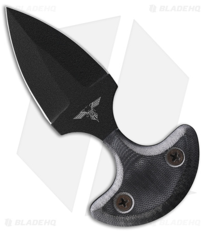 GTI Push Dagger Knife Gray Micarta (2.6" Black)