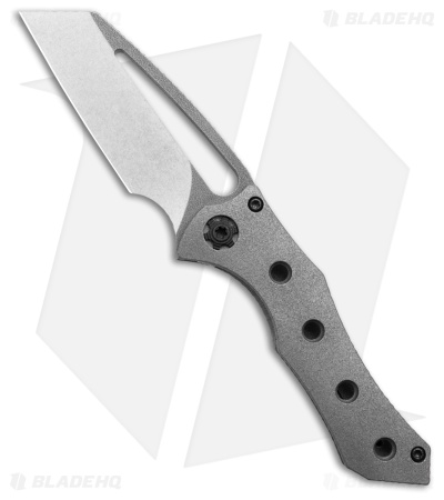 Gavko Knives Nurse Wharncliffe Frame Lock Knife Titanium (3