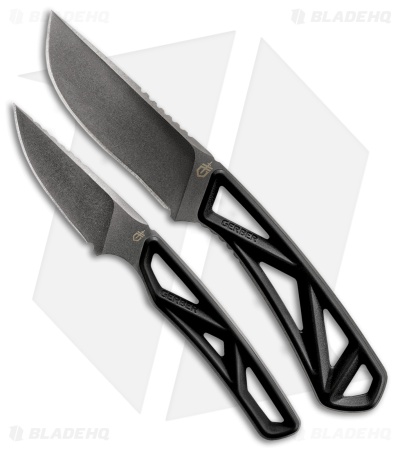Gerber EXO-MOD Drop Point + EXO-MOD Caper Black Rubber (3.8" Blackwash) G1065813