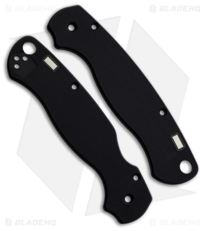 Glow Rhino Spyderco Para2 G-10 Scales With Tritium Inserts (Black)