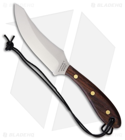 Grohmann Large Skinner Fixed Blade Knife Brown Wood (5