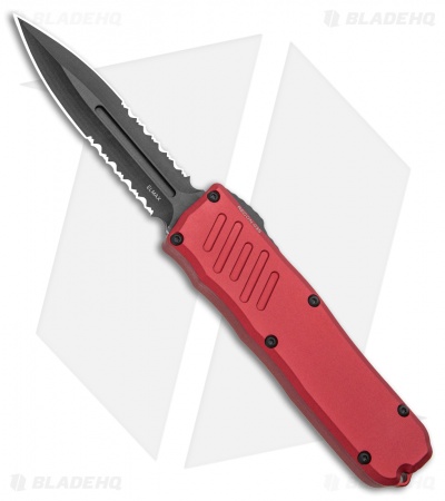 Guardian Tactical RECON-035 D/A Dagger OTF Auto Red (3.3" Black Tactical Serr)