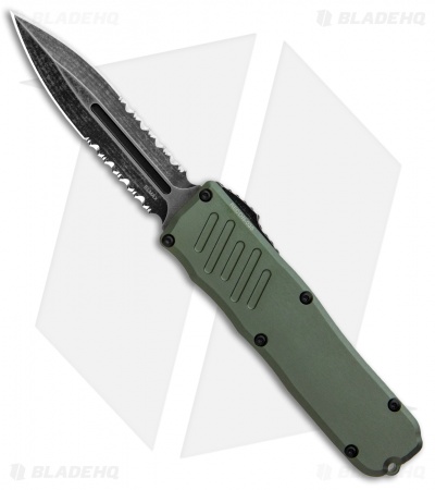 Guardian Tactical RECON-035 Dagger OTF Auto Knife OD Green (3.3" Dark SW Serr)