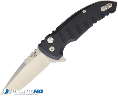 Hogue X1 Microflip Drop Point Flipper Knife Matte Black (2.6" Stonewash) 24172
