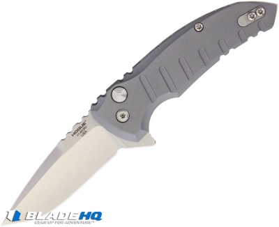 Hogue X1 Microflip Drop Point Flipper Knife Matte Gray (2.6" Stonewash) 24172