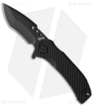 Hardcore Hardware MILSPEC Recurve Frame Lock Knife  Black G-10 (3.5