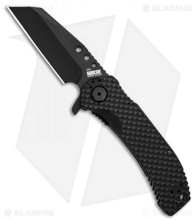 Hardcore Hardware MILSPEC Wharncliffe Frame Lock Knife (3.75" Black) MILF-04