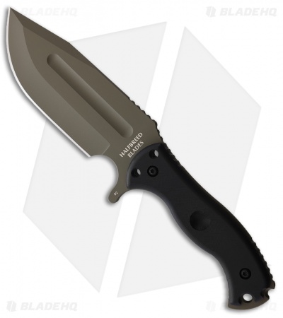 Halfbreed Blades Large Infantry  Clip Point Fixed Knife OD Green (6.9" OD Green)