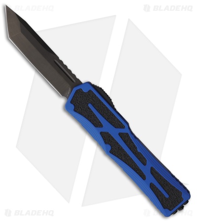Heretic Knives Colossus Tanto MagnaCut OTF Automatic Knife Blue (3.5" Black)