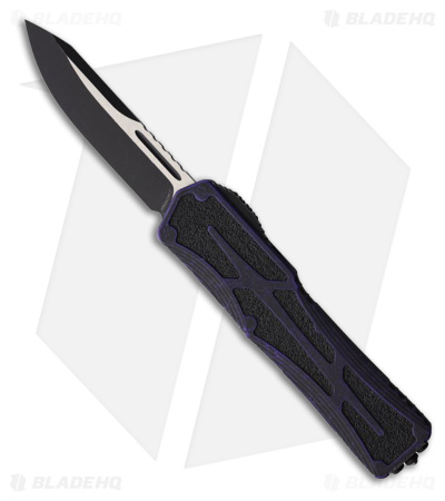 Heretic Knives Colossus OTF Automatic Knife Purple Aluminum (3.5" Two-Tone)