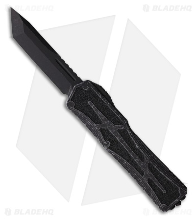 Heretic Knives Colossus Tanto OTF Auto Knife Gray Alum (3.5