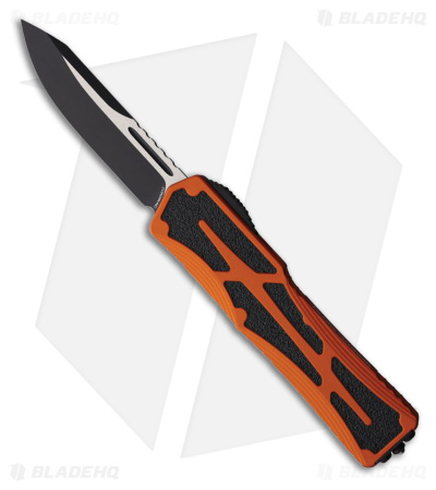 Heretic Knives Auto Colossus OTF Two-Tone Orange Alum (3.5