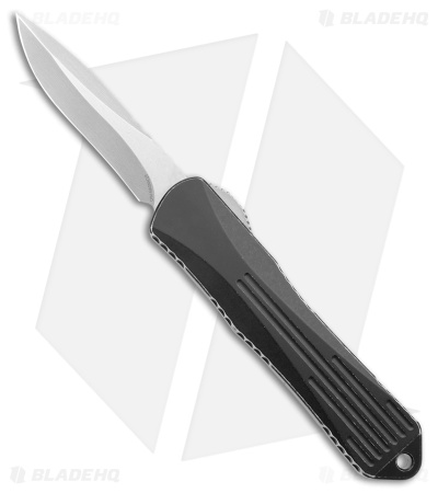 Heretic Knives Manticore-E Recurve OTF Black  Battleworn Aluminum (3.12" SW)