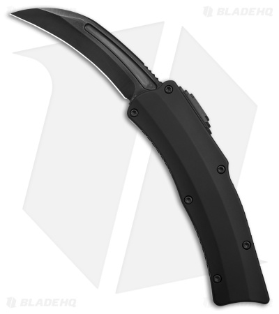 Heretic Knives ROC D/A OTF Black Dunes Fat Carbon Button (3