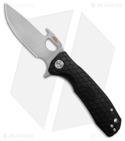 Honey Badger Knives Medium Opener Linerlock Knife Black FRN (3.25" Satin)