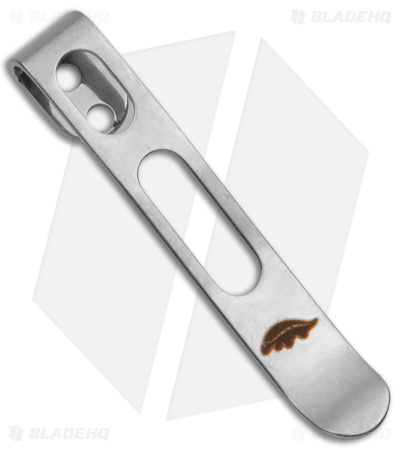 Honey Badger Knives Small/Medium Stainless Steel Pocket Clip (Silver)