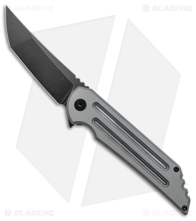 Jake Hoback Knives Kwaiback MK6 Frame Lock Knife Gray G-10 (3.75
