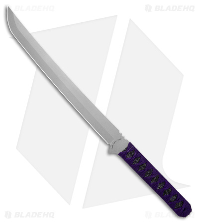 Jake Hoback Knives Kwaichete Fixed Blade Knife Purple Cord/Stingray (12"SW)