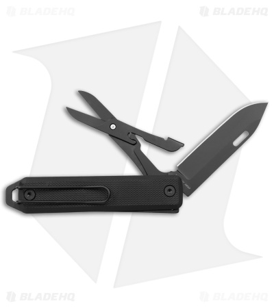 The James Brand The Ellis Lockback Knife & Tool w/Scissors Black (2.75" Black)
