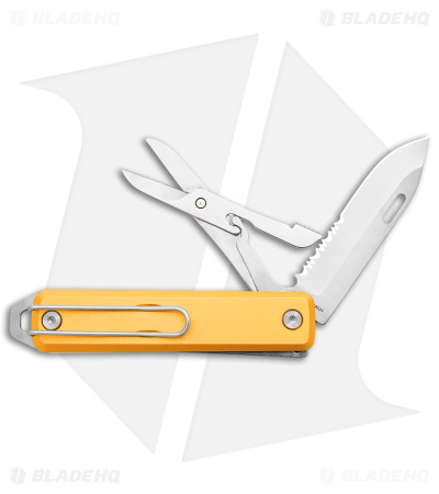 The James Brand The Ellis Lockback Knife Tool w/Scissors Canary (2.75" SatSer)