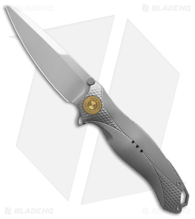 Karbon Knives Ken Onion Ketuo Buck Horn Frame Lock Knife Titanium(4" Bead Blast)