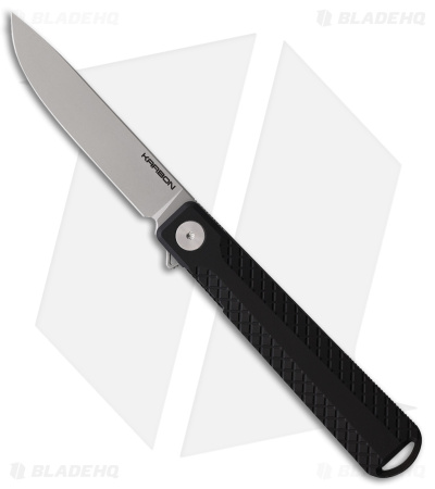 Karbon Knives Beatnik Liner Lock Knife Black Aluminum (3.25