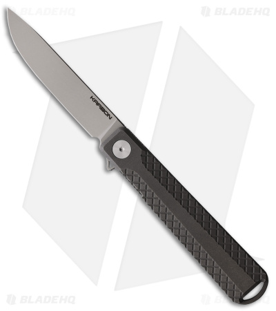 Karbon Knives Beatnik Liner Lock Knife Gray Titanium (3.25
