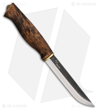 Kellam Knives Puukko Fixed Blade Knife Stained Curly Birch (5