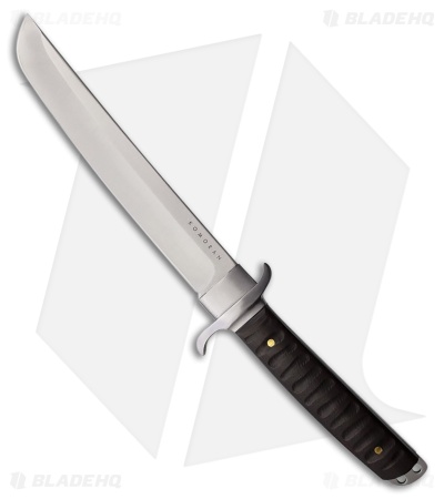 Komoran Warlord Fixed Blade Tanto Ebony Wood Handle (8.25" Satin)