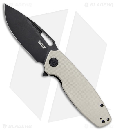 Kubey Tityus Liner Lock Knife Tan G-10 (3.4