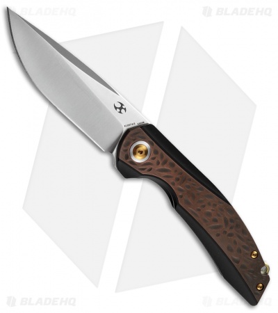 Kansept Knives Accipiter Frame Lock Knife Patina Copper (3.5" SW)