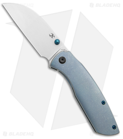 Kansept Knives Convict Frame Lock Knife Blue Titanium (3.3" SW) K1023B2