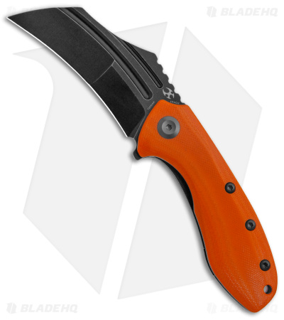 Kansept Knives KTC3 Hawkbill Liner Lock Knife Orange G-10 (3