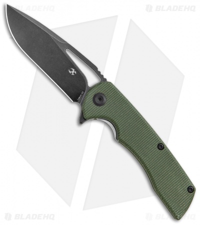 Kansept Knives Kryo Liner Lock Knife Green Micarta (3.6