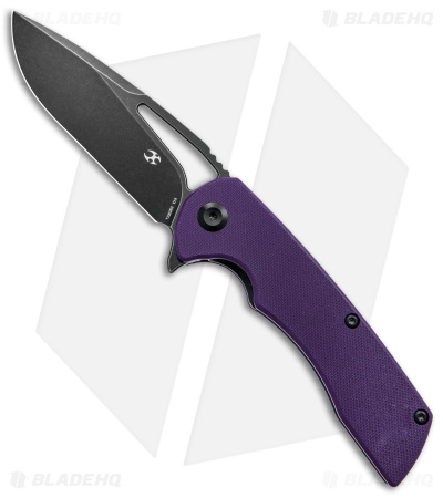 Kansept Knives Kryo Liner Lock Knife Purple G-10 (3.6" Black SW) T1001B3