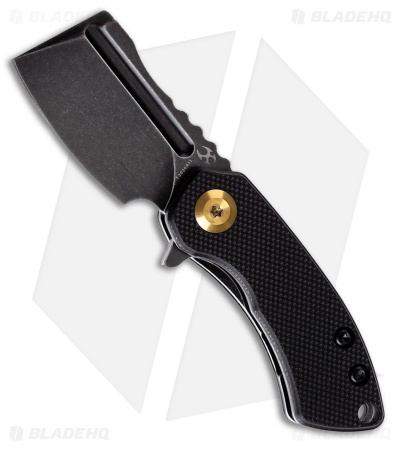 Kansept Justin Koch Mini Korvid Liner Lock Knife Black G-10 (1.5" Black SW)