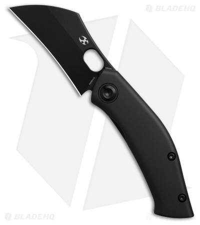 Kansept Knives Osprey Frame Lock Knife Black Anodized Titanium (2.4" Black)